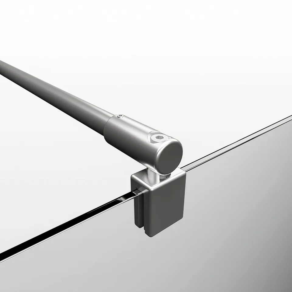 schulte-accessoires-barre-stabilisation-122-cm-chrom-verre-5-8-mm image 1