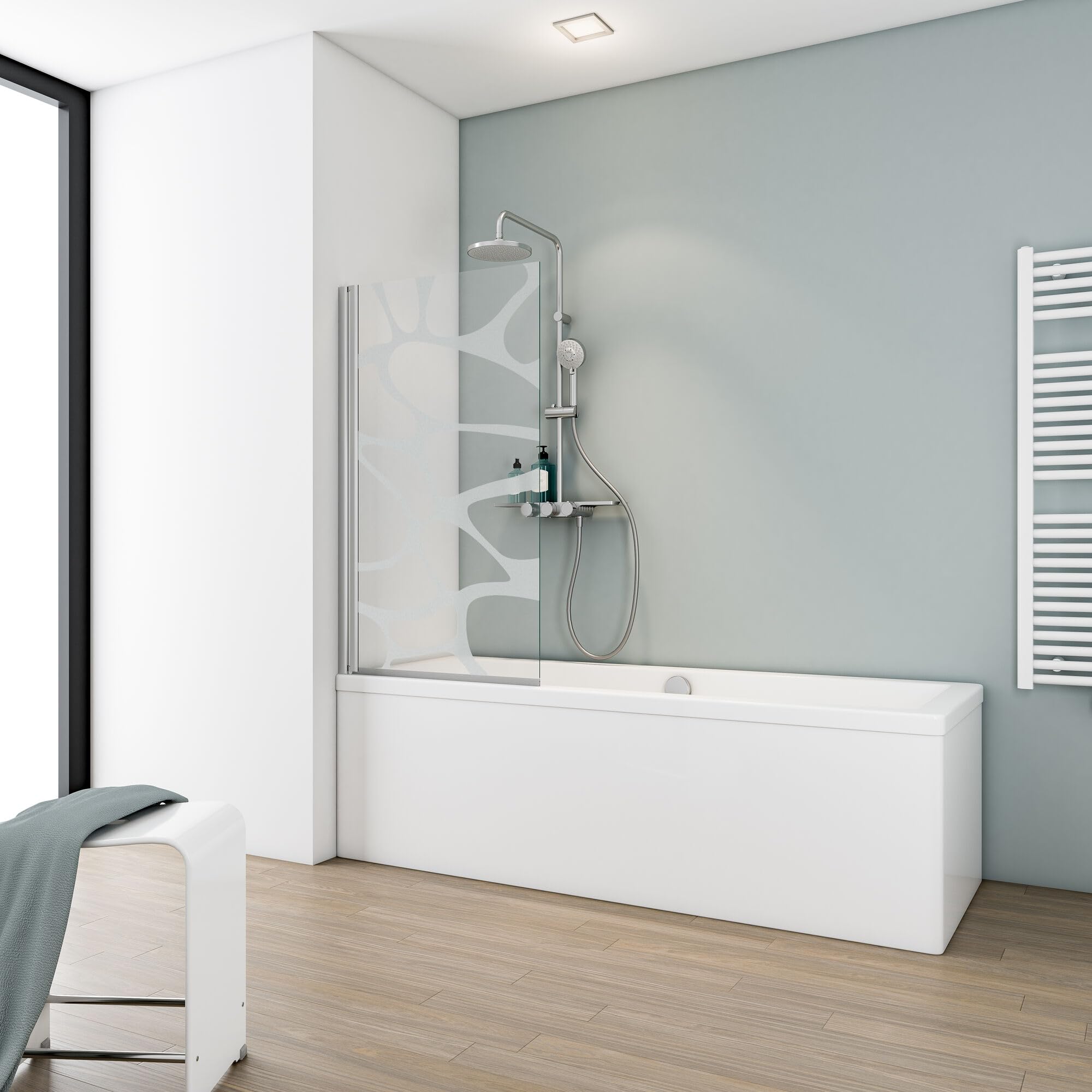 schulte-pare-baignoire-80x140-cm-chrom-verre-5-mm-r-versible image 1