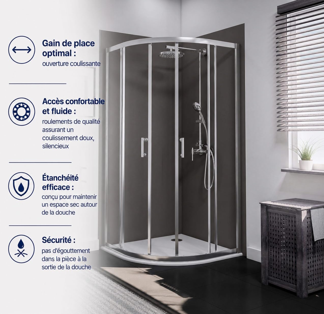 schulte-cabine-douche-angle-90x90x190cm-chrom-verre-5mm image 6