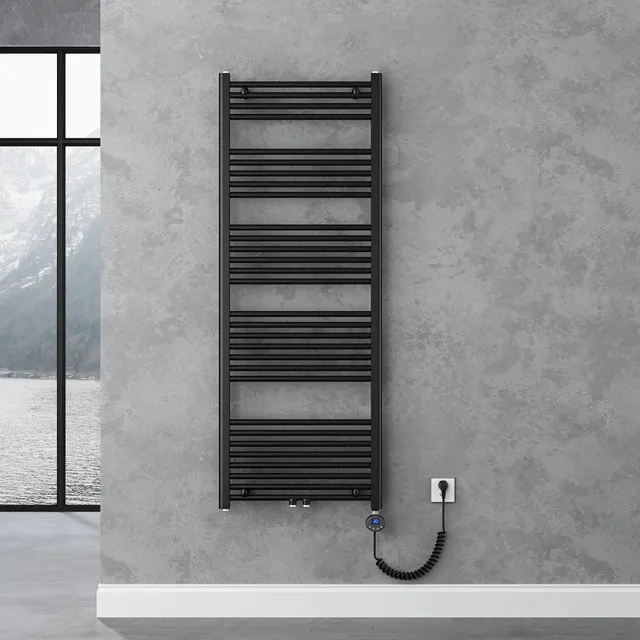 doporro-heizk-rper-160x60cm-s-che-serviettes-gris-noir-800w image 1
