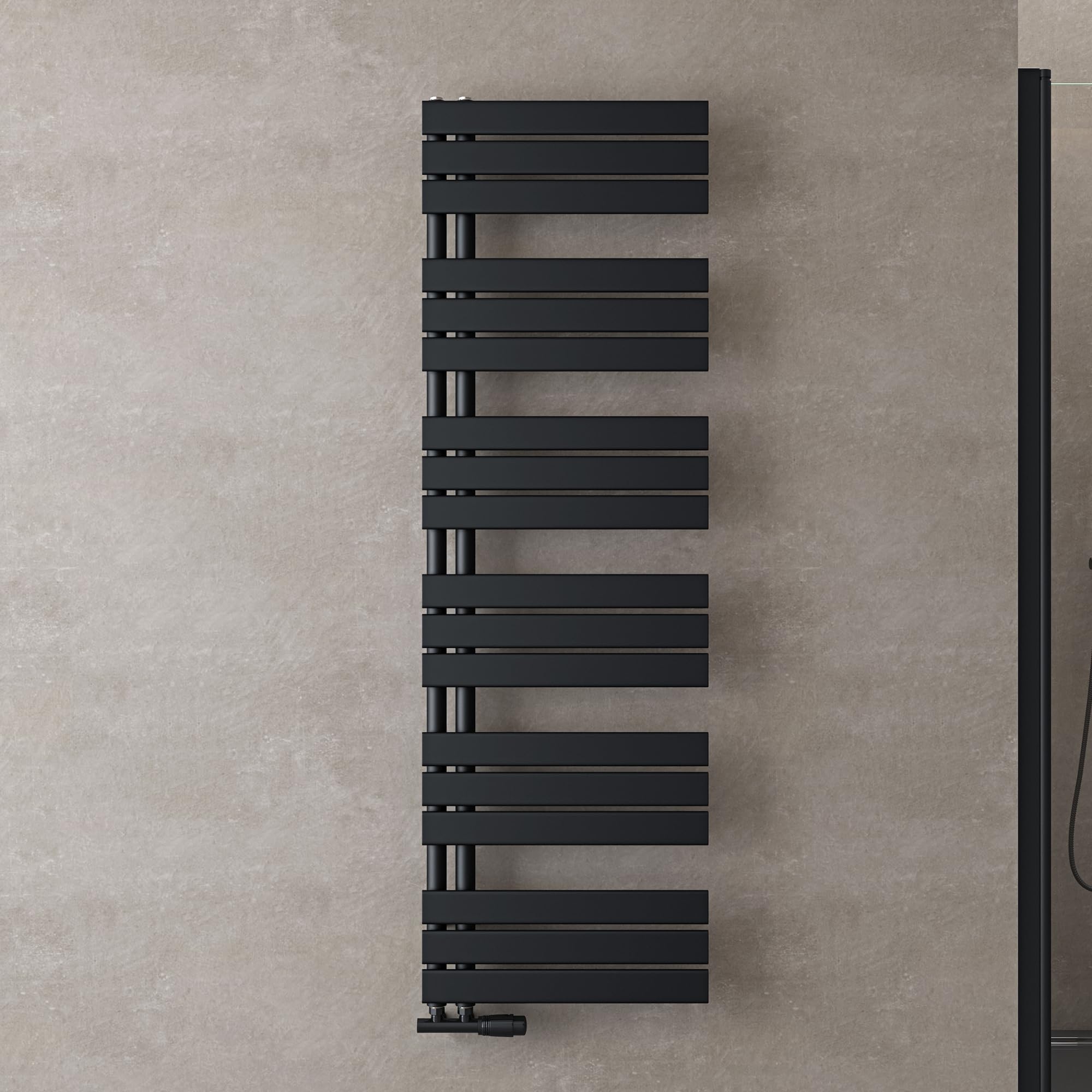 doporro-radiateur-s-che-serviettes-131x40-cm-gris-noir-eau-chaude image 8