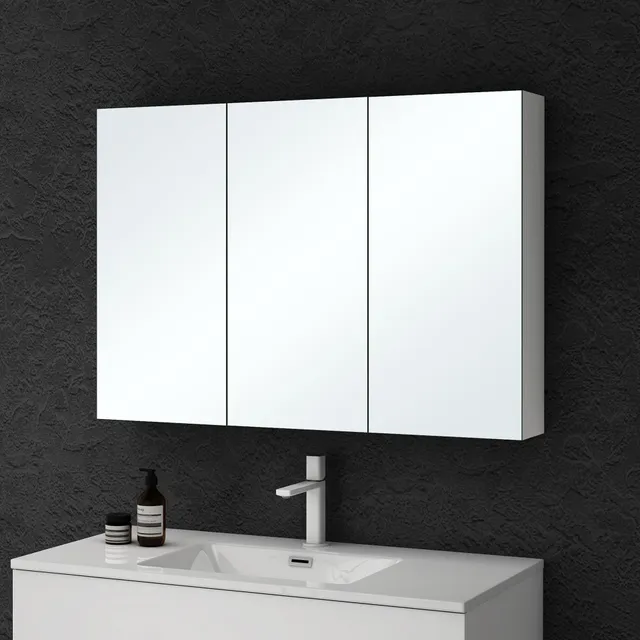 doporro-badm-bel-armoire-murale-miroir-100x70-cm-blanc-mat image 1