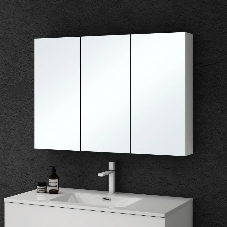 doporro-badm-bel-armoire-murale-miroir-100x70-cm-blanc-mat image 1