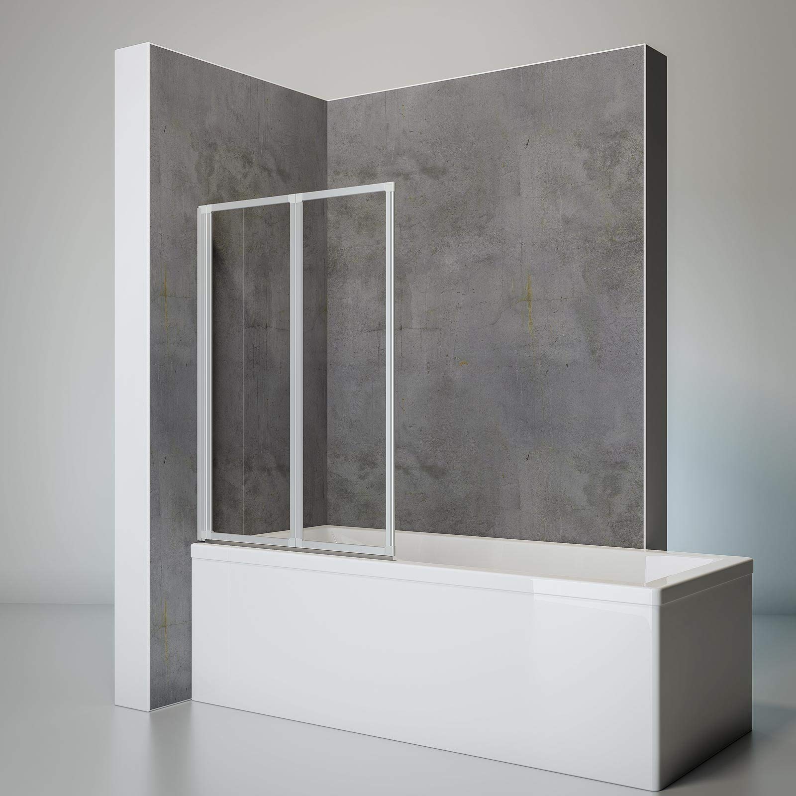schulte-pare-baignoires-2-volets-coller-87x121cm-verre-3mm image 1
