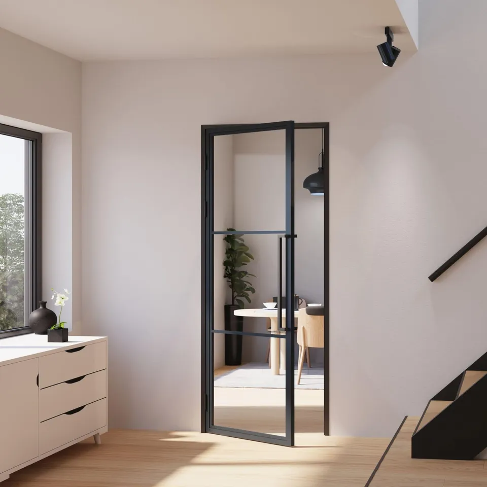 schulte-porte-int-rieure-loft-verre-90x215-cm-noire-tirant-gauche image 1