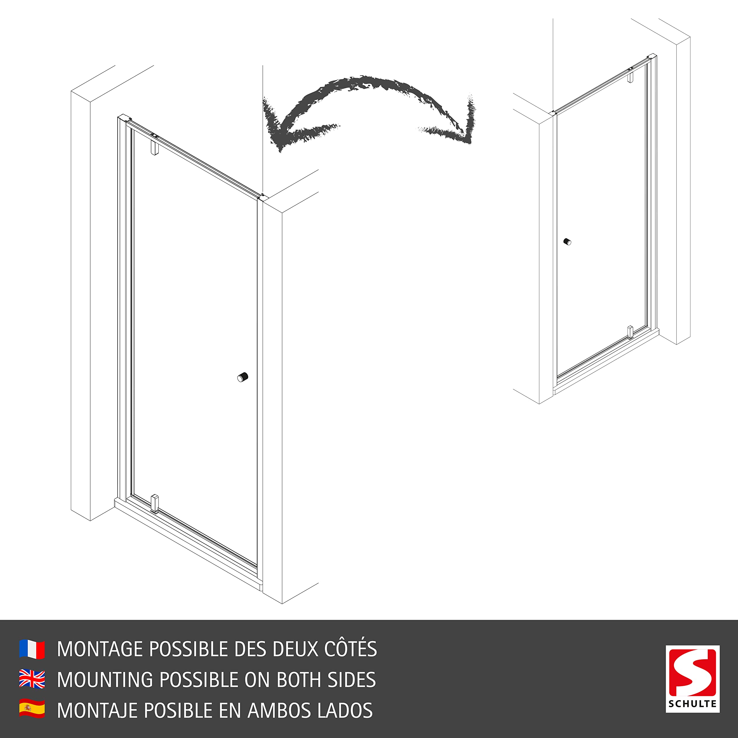 schulte-porte-douche-pivotante-niche-80x200-blanc-mat image 4