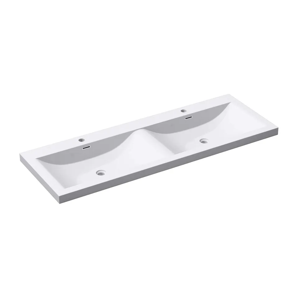 doporro-colossum03-double-vasque-encastrable-blanc-144-cm image 1