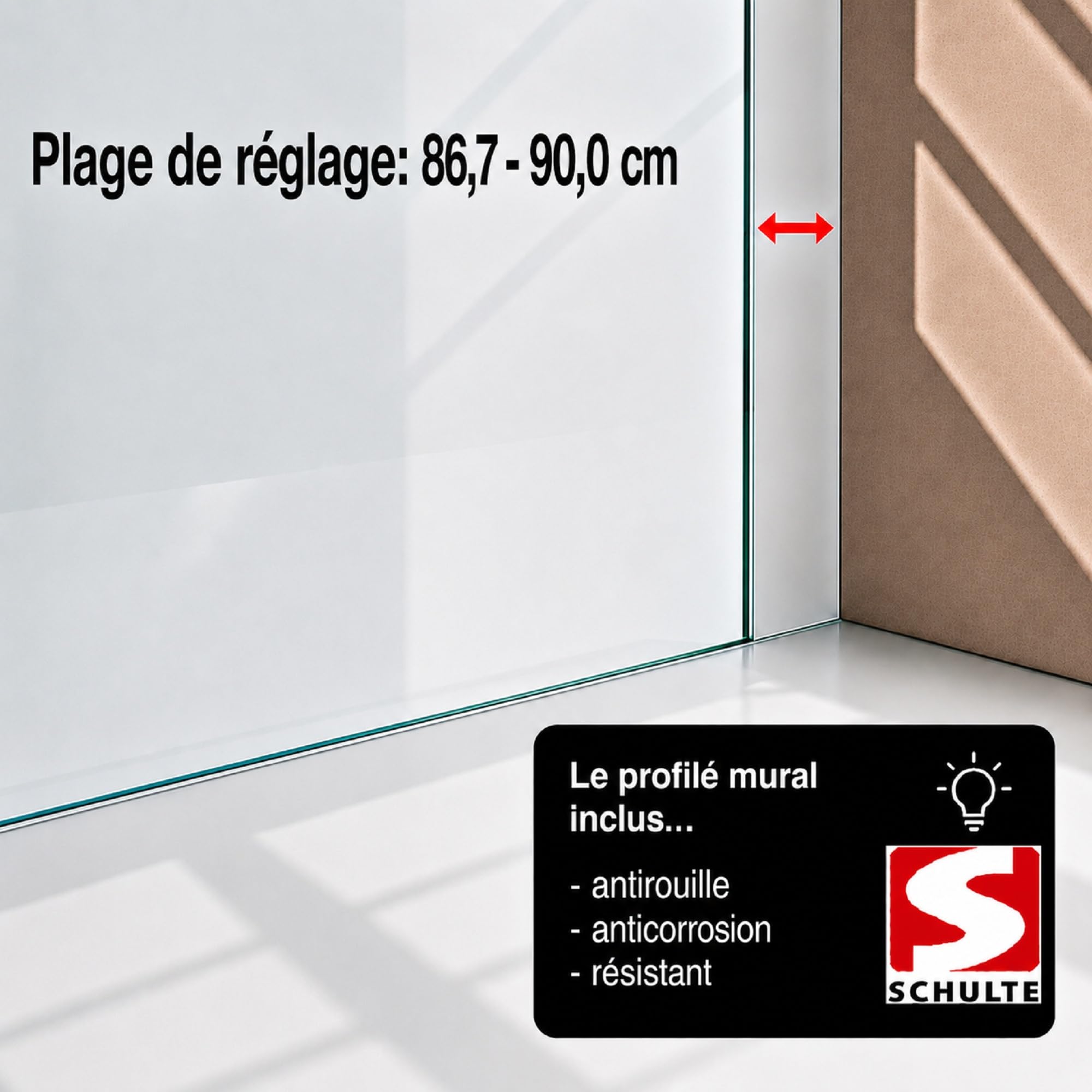schulte-paroi-douche-italienne-90x190-cm-chrom-verre-5mm image 7