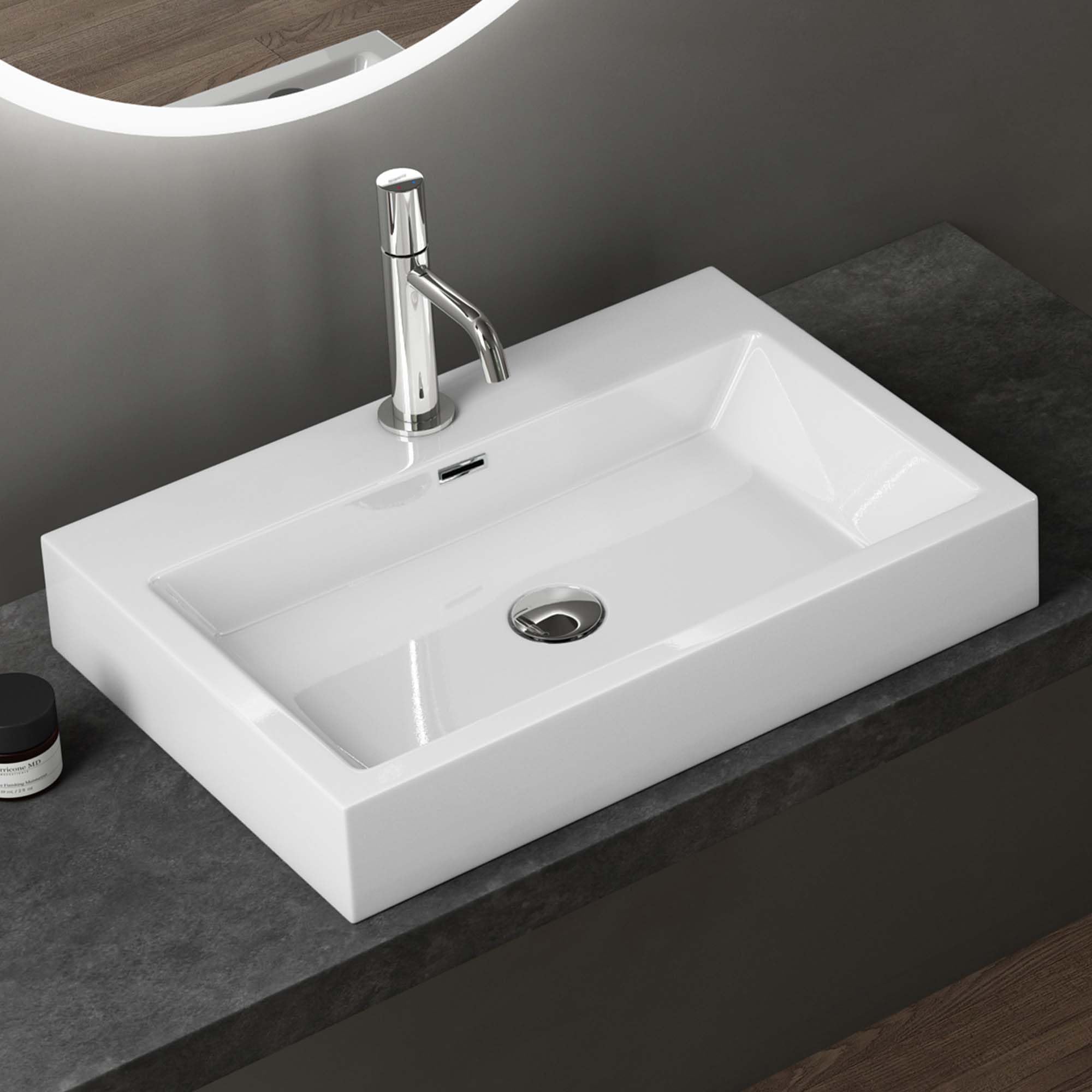 doporro-mineralguss-100x42x10cm-vasque-poser-blanc-monobloc image 6