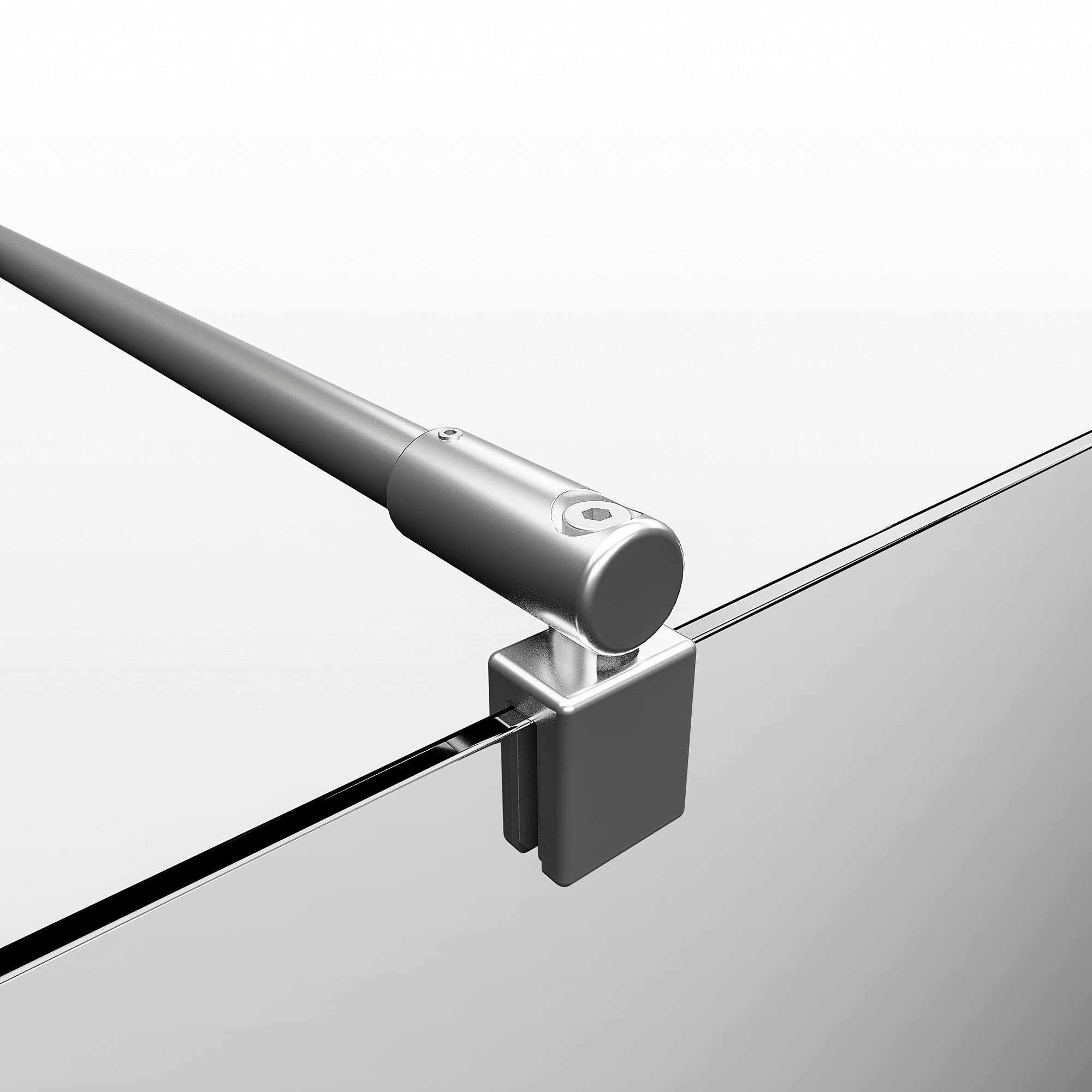 schulte-accessoires-barre-stabilisation-122-cm-chrom-verre-5-8-mm image 1