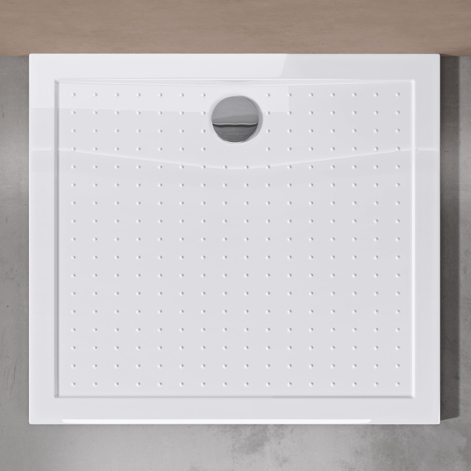 doporro-lucia02ar-receveur-de-douche-blanc-80x90x4cm-bonde image 2