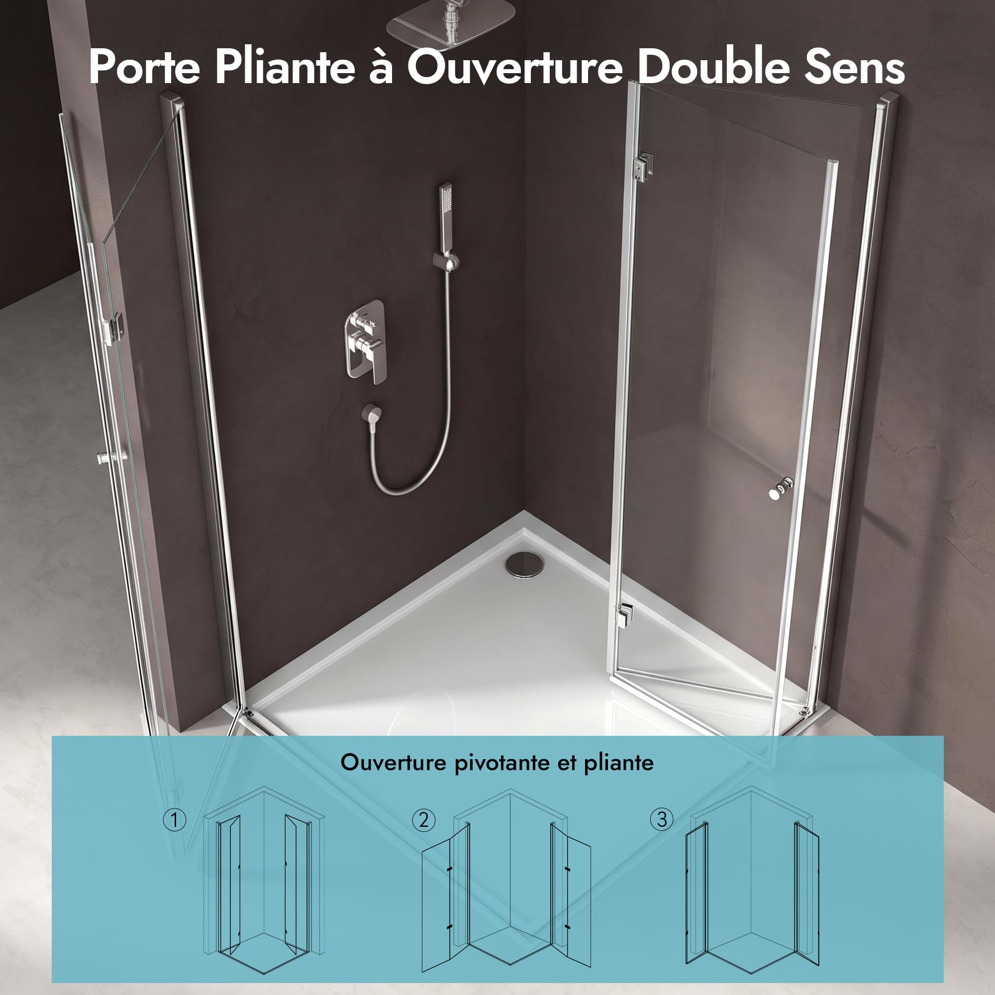 doporro-ravenna26-cabine-de-douche-90x80x190-cm-avec-receveur image 2