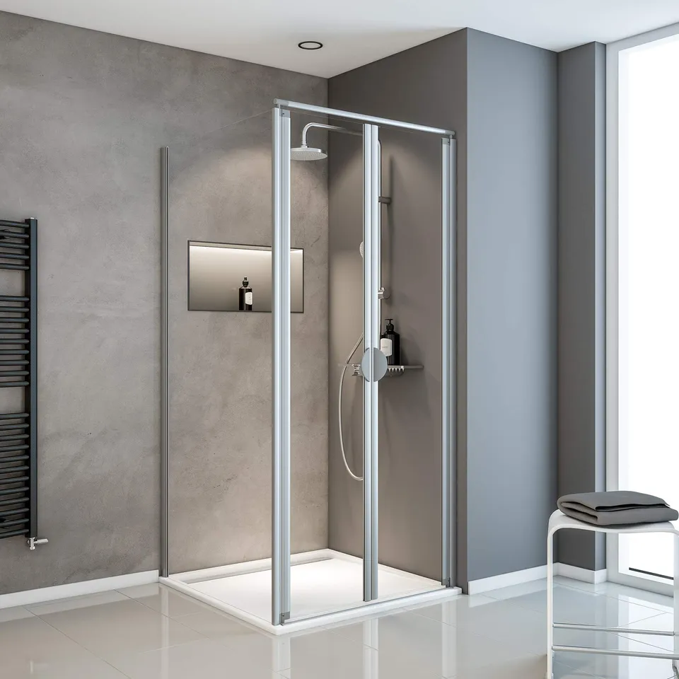 schulte-porte-de-douche-battante-80x80x180-cm-argent-2-battants image 1