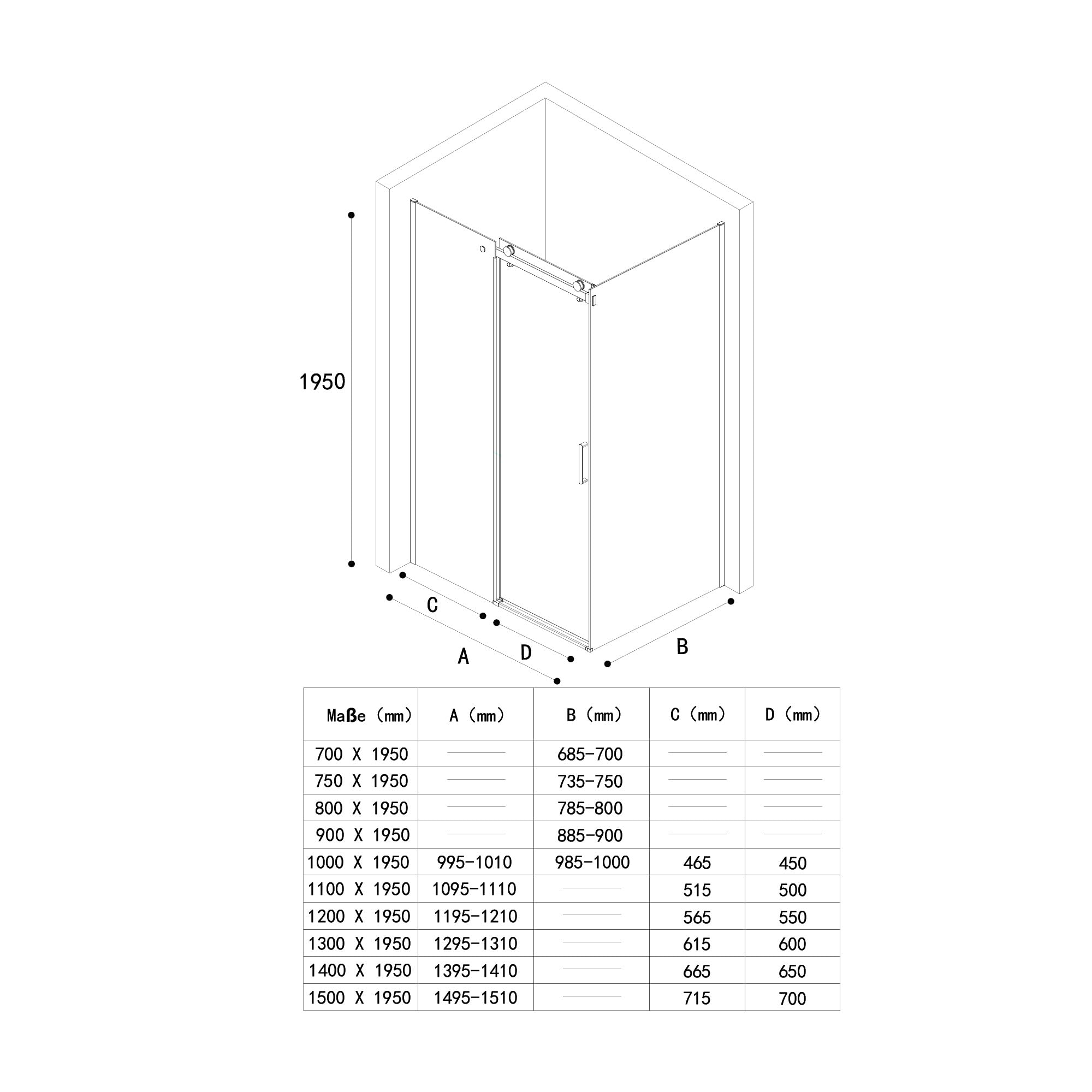 doporro-duschkabinen-cabine-de-douche-75x100cm-porte-coulissante-blanc image 7