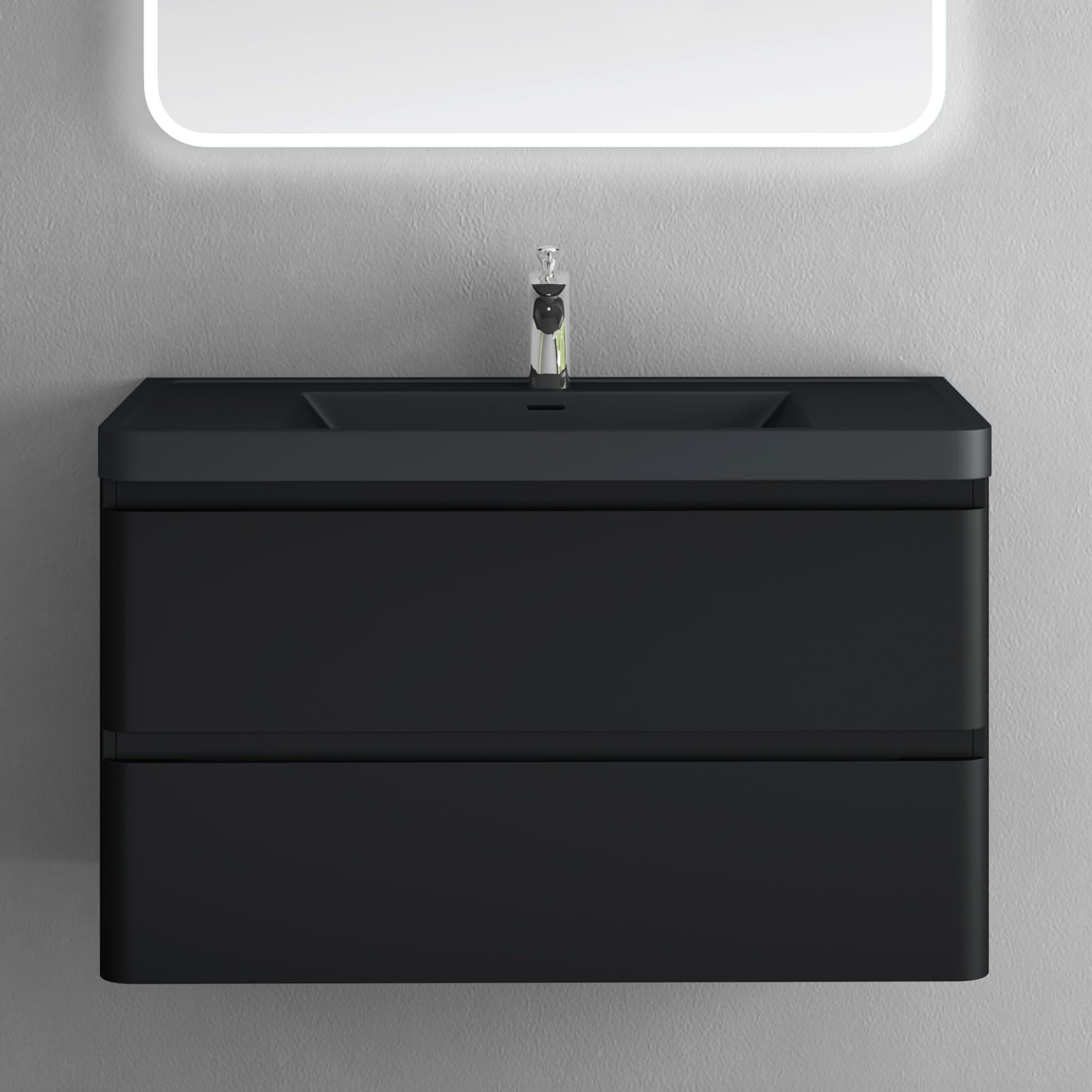 doporro-meuble-salle-de-bain-suspendu-90-cm-noir-mat-3-pi-ces-2 image 8