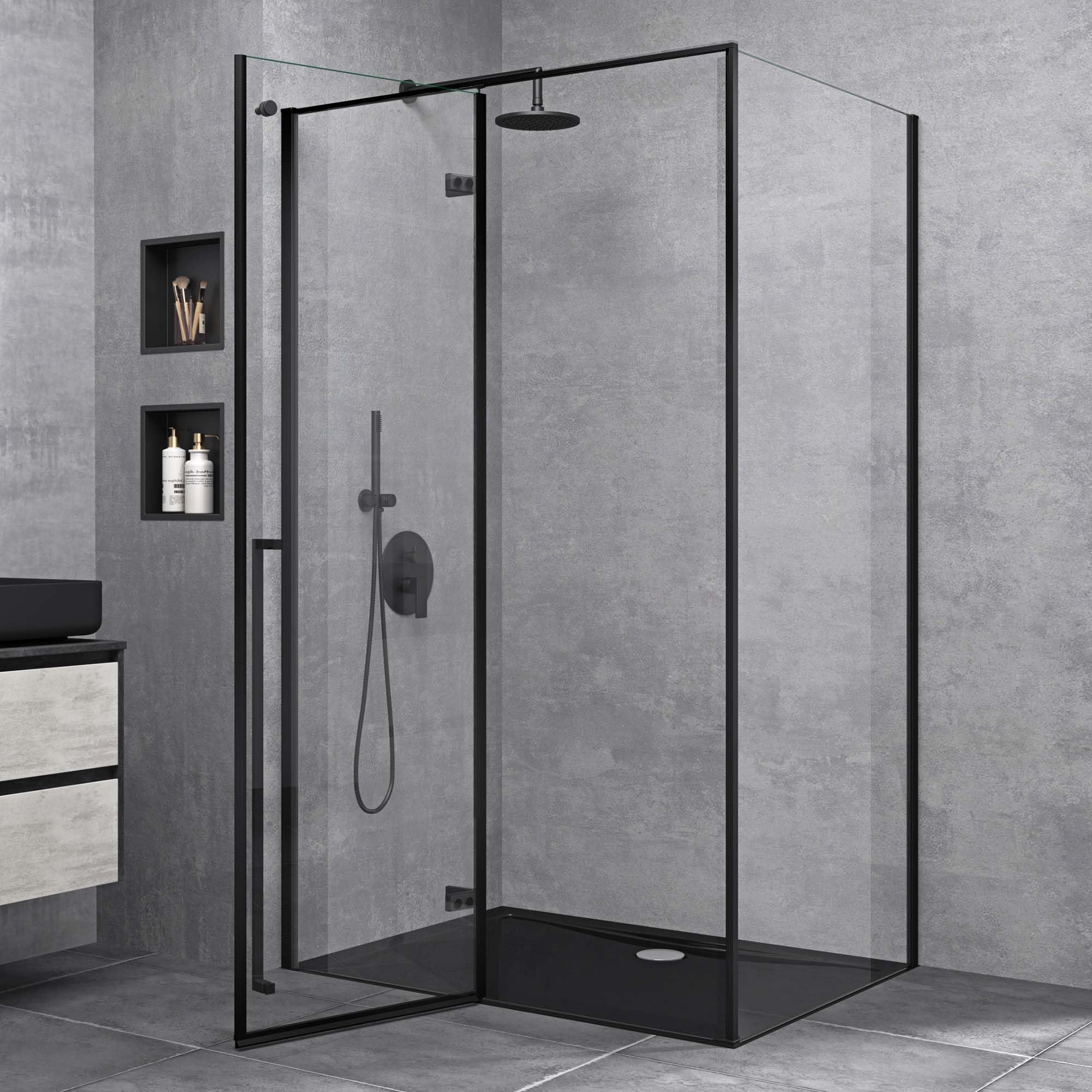 doporro-ravenna64-cabine-de-douche-90x100-noire image 2