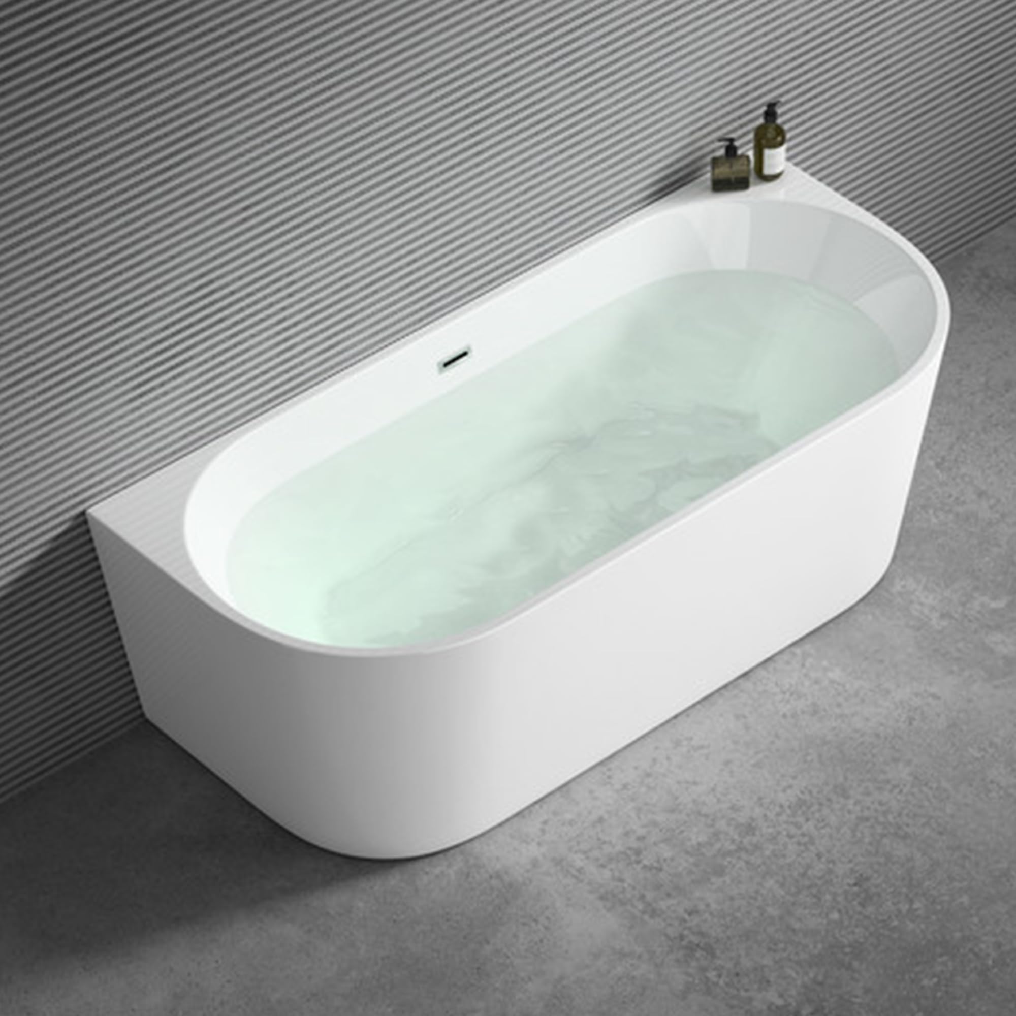 doporro-vicenza502oa-baignoire-lot-150cm-ovale-blanche-acrylique image 8