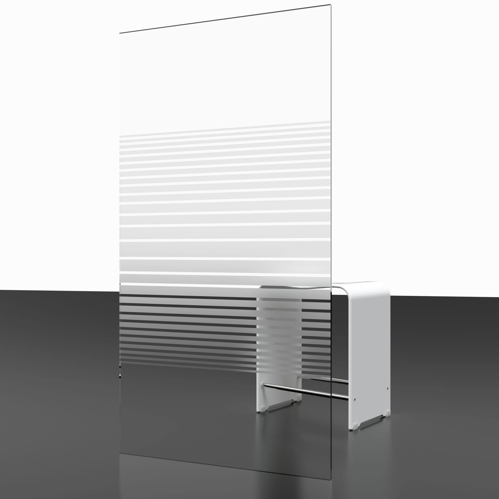 schulte-pare-baignoire-115x140cm-blanc-bandes-2-volets-3mm image 5