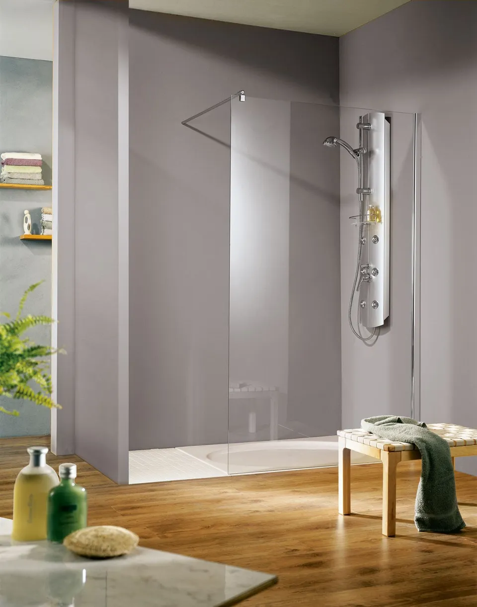 schulte-walk-in-paroi-de-douche-italienne-140x200-cm-verre-transparent image 1