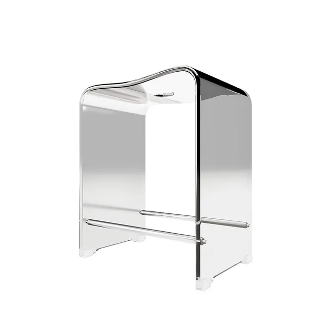 schulte-tabouret-47x40-cm-tabouret-douche-acrylique-transparent image 1