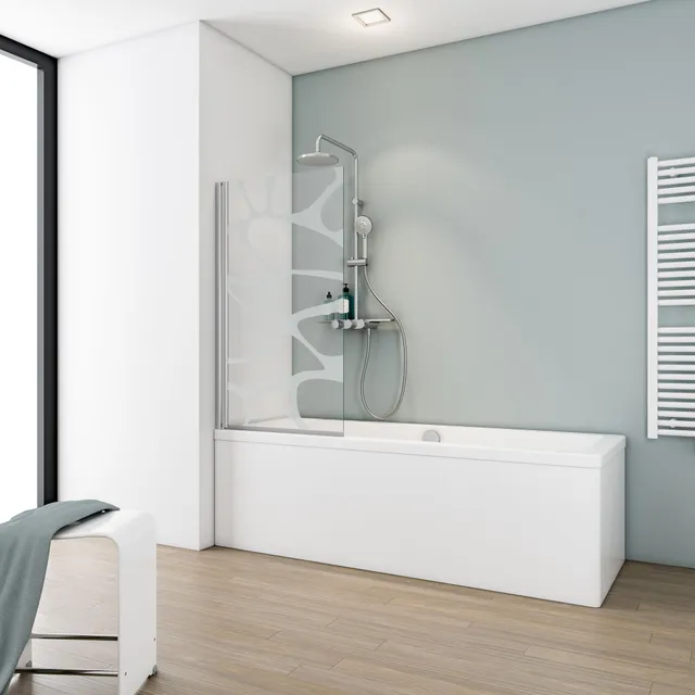 schulte-pare-baignoire-80x140-cm-chrom-verre-5-mm-r-versible image 1