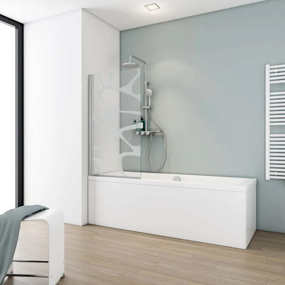 schulte-pare-baignoire-80x140-cm-chrom-verre-5-mm-r-versible image 1