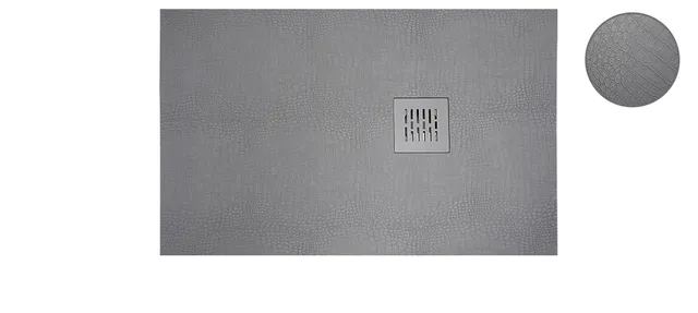 krone-kreation-gris-receveur-douche-solid-stone-gris image 1