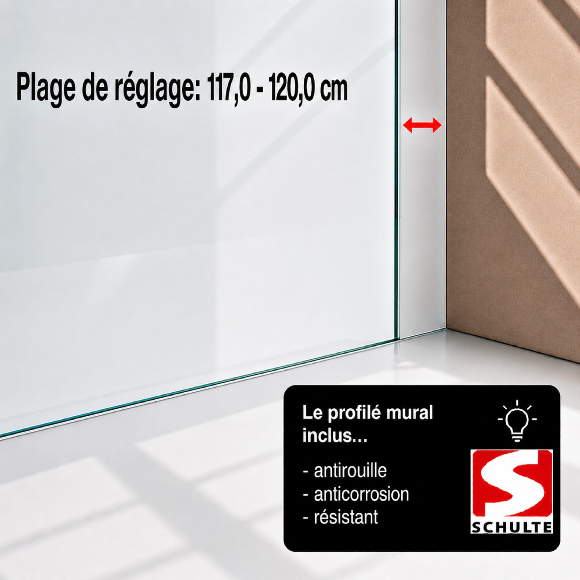 schulte-paroi-douche-niche-120x200-cm-noir-coulissante-verre-6-mm image 8