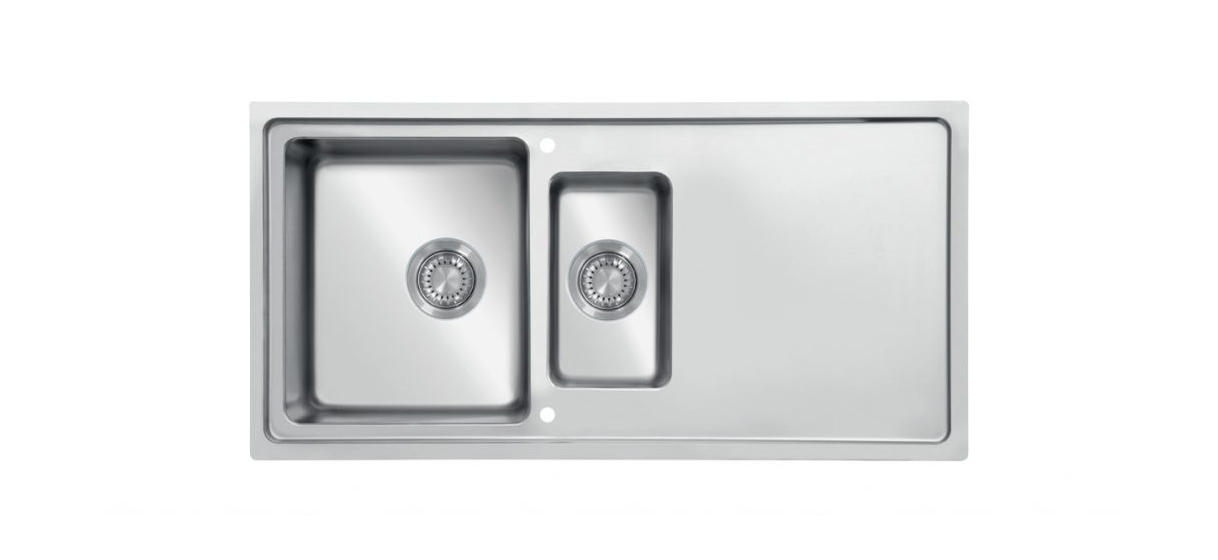 krone-micro-flat-mf-1000-500-15-vier-inox-2-bacs-100x50-satin image 1