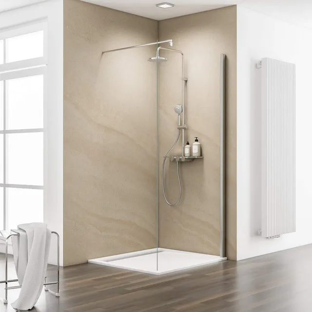 schulte-paroi-douche-italienne-140x200-chrom-6-mm-walk-in-2 image 1