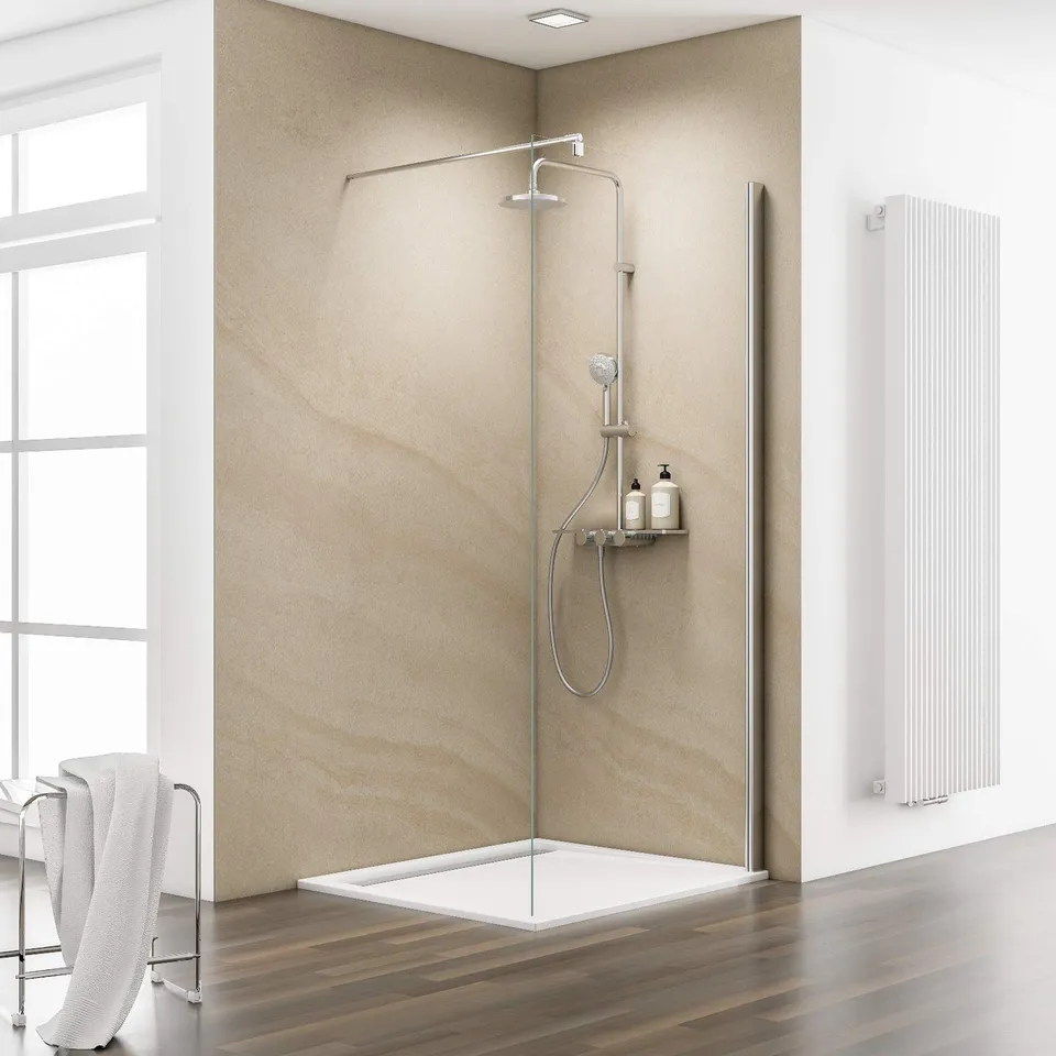 schulte-paroi-douche-italienne-140x200-chrom-6-mm-walk-in-2 image 1