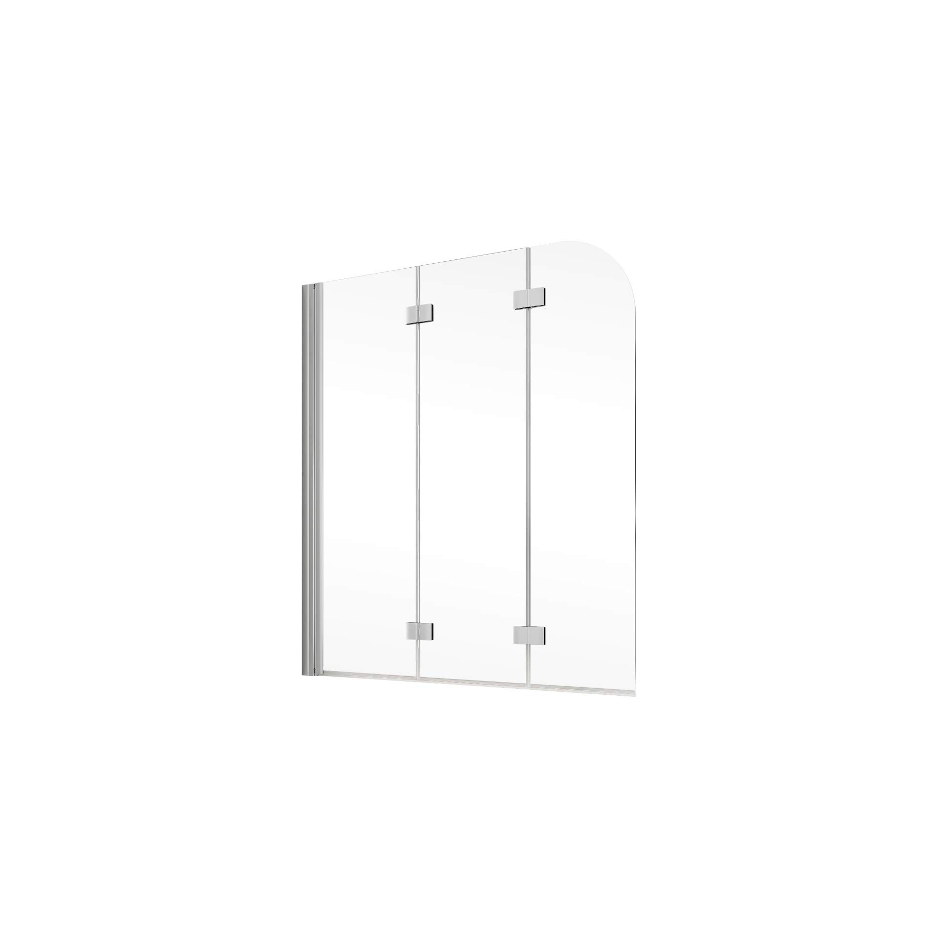 schulte-pare-baignoire-125x140-cm-argent-3-volets-verre image 2