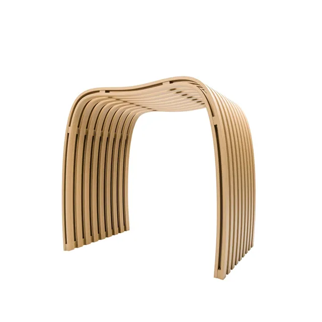 schulte-accessoires-tabouret-bambou-lattes-incurv-es-moderne image 1
