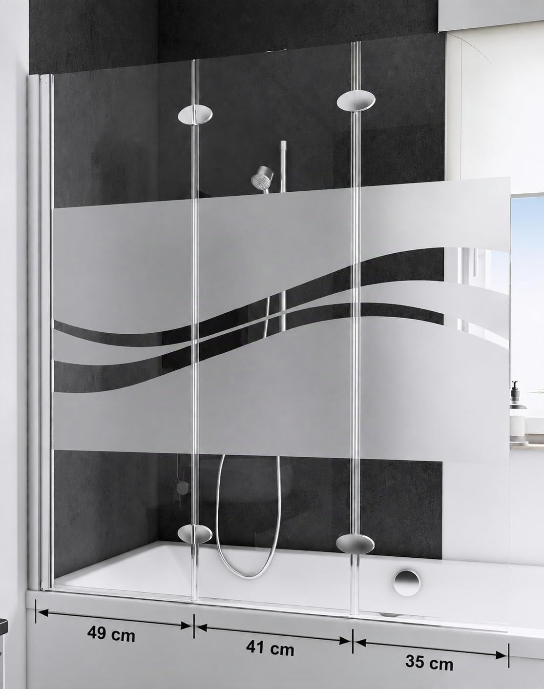 schulte-pare-baignoires-124x140-cm-pare-baignoire-verre-liane-3-volets image 2