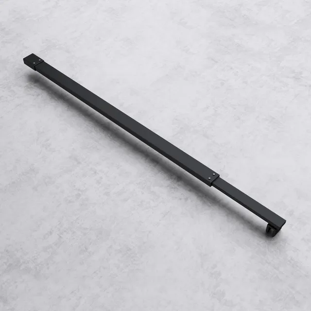 doporro-barre-de-stabilisation-noire-paroi-de-douche-verre-fixe image 1