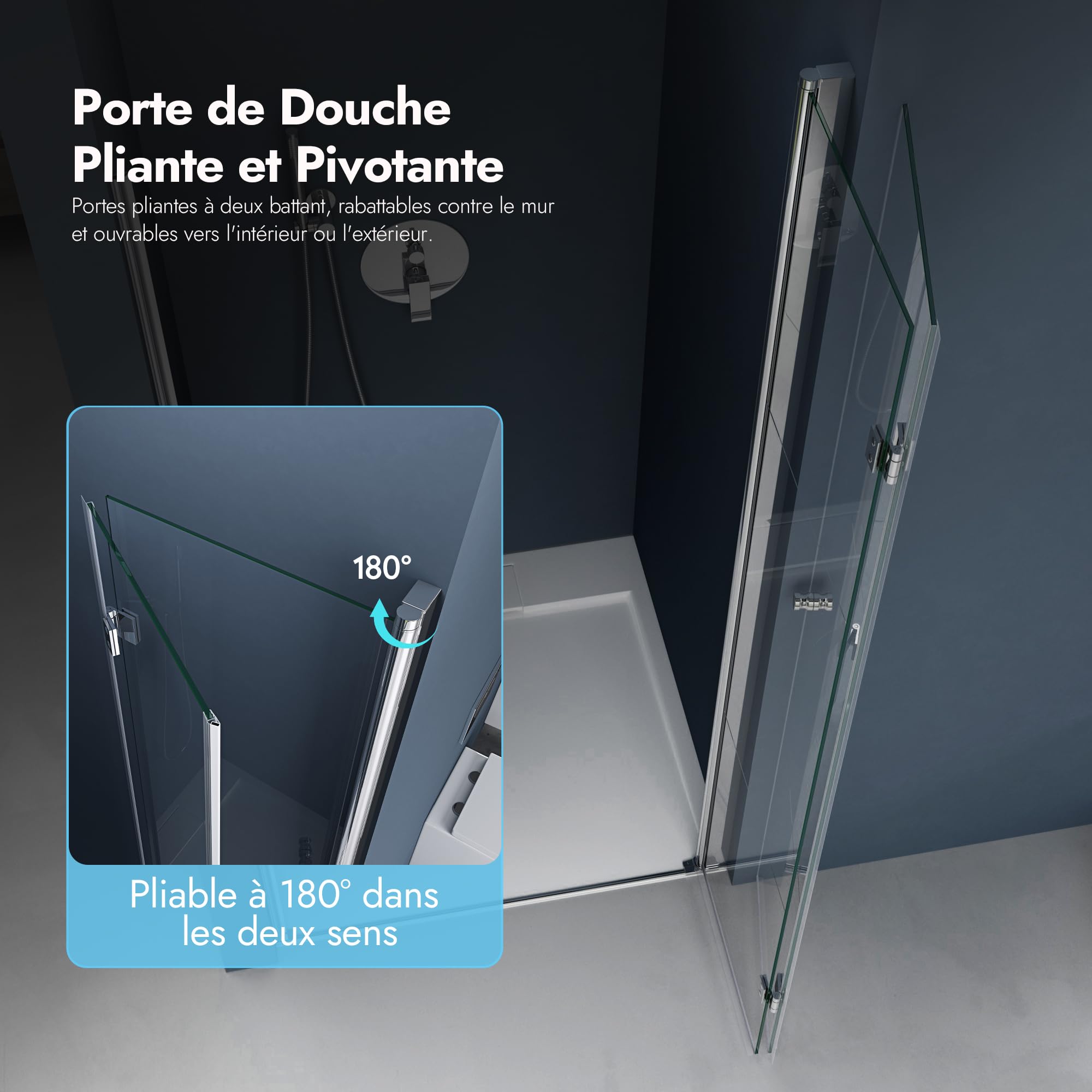 doporro-ravenna26-porte-de-douche-100-cm-transparent-droite image 2