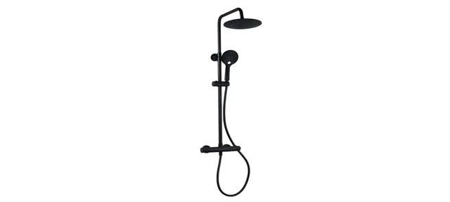 krone-quasar-colonne-de-douche-noire-thermostatique image 1