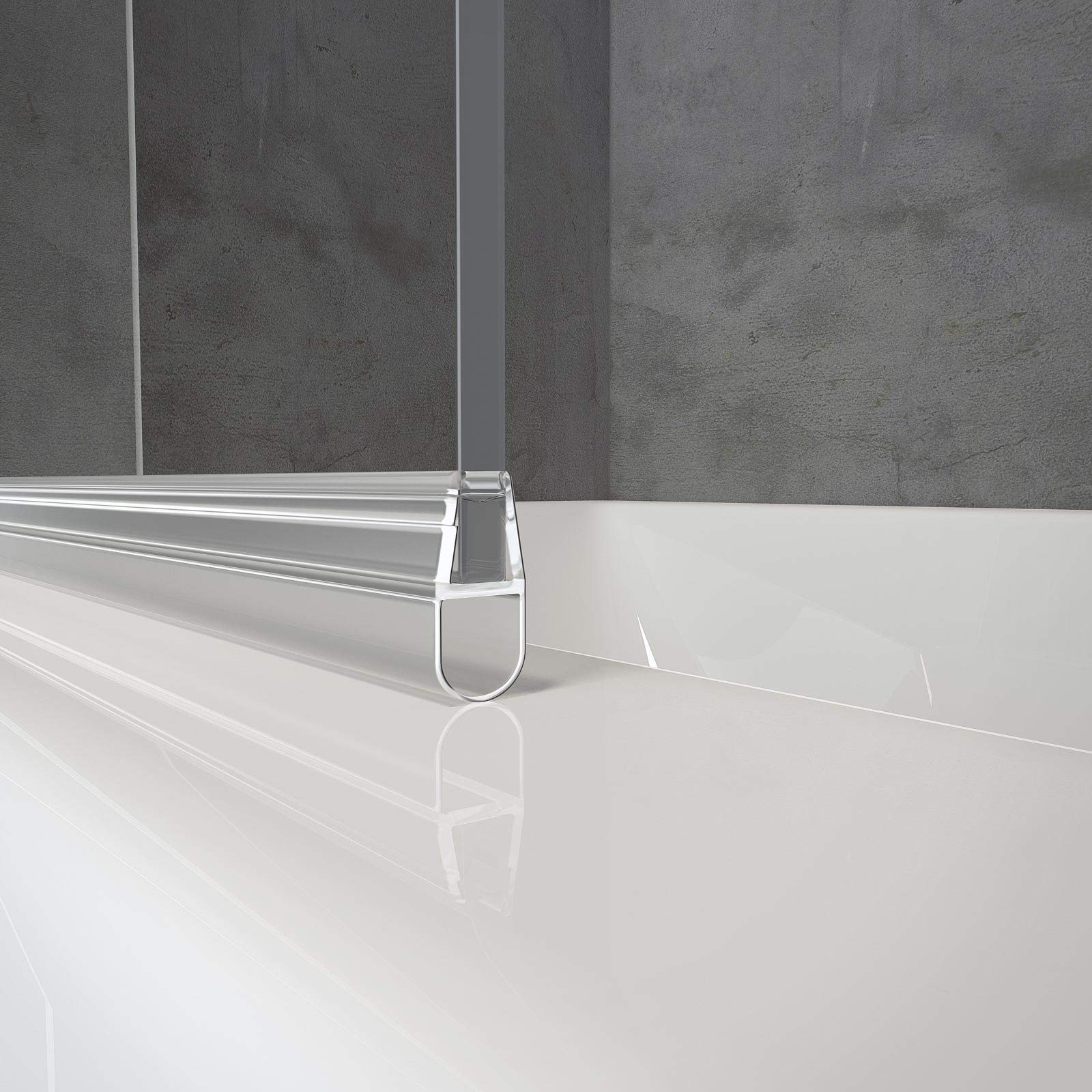 schulte-pare-baignoire-80x140-cm-blanc-pivotant-verre-5-mm image 8