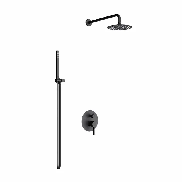 doporro-sogood-colonne-douche-encastr-e-noir-mat-compl-te image 1