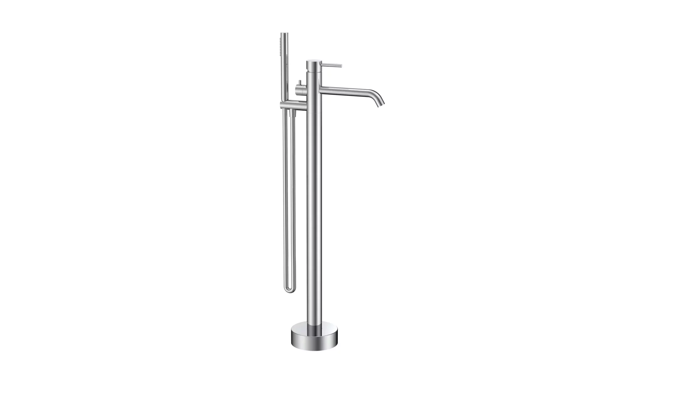 krone-style-mitigeur-bain-douche-au-sol-laiton image 1