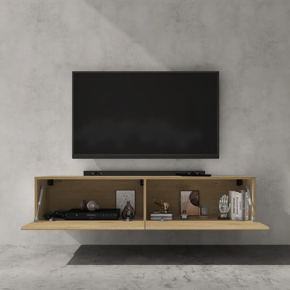 doporro-m-bel-meuble-tv-140cm-blanc-mat-avec-portes image 1