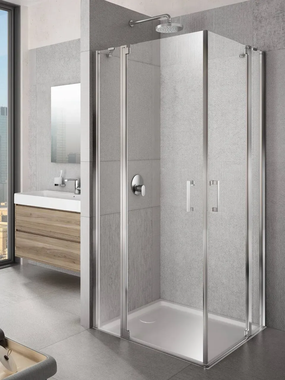 provex-jolly-je-2-porte-de-douche-pivotante-2000-mm image 1