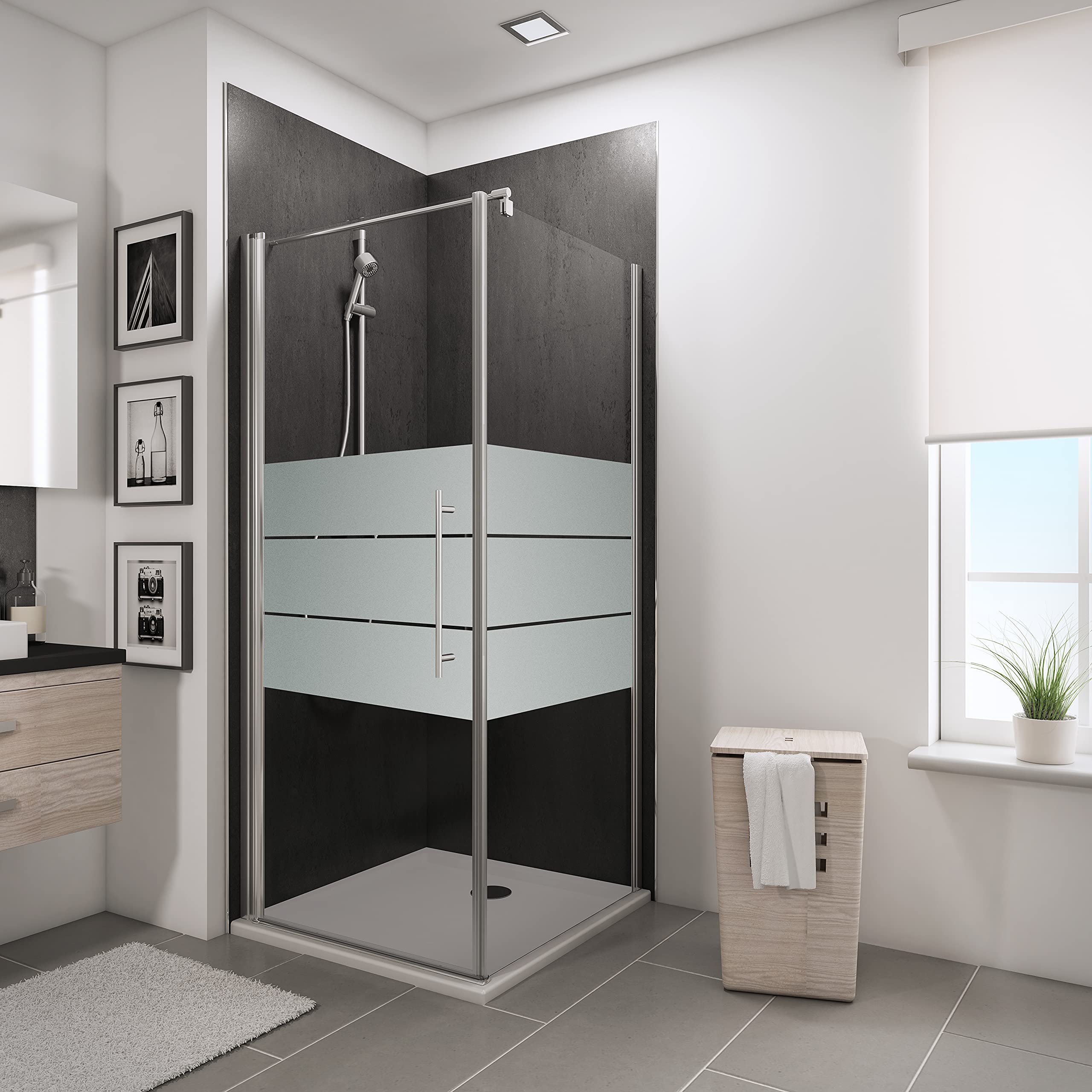 schulte-porte-pivotante-paroi-douche-80x80x193-cm-chrom-s-rigraphi image 1