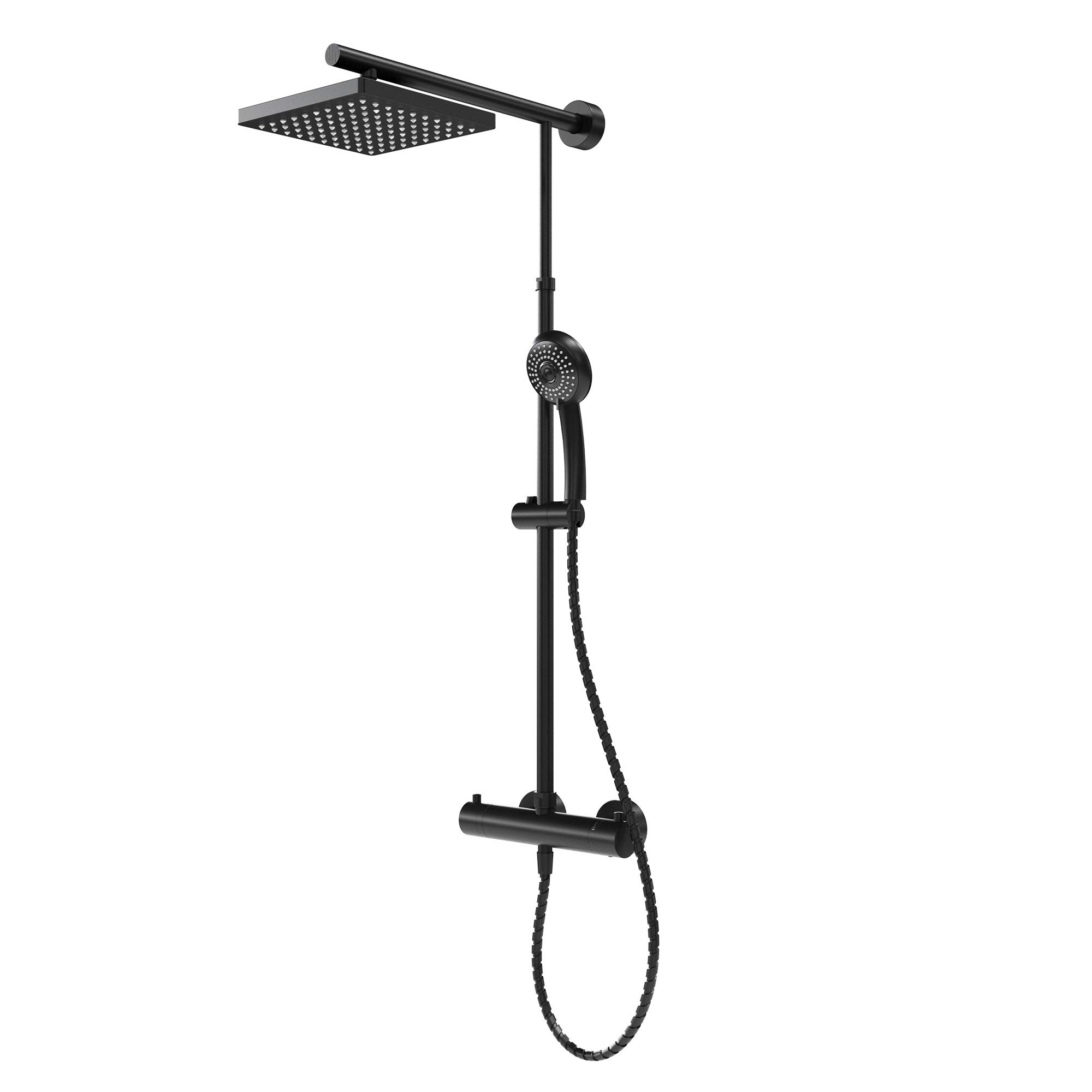 schulte-colonne-douche-thermostatique-noire-pommeau-rond-92-cm image 6