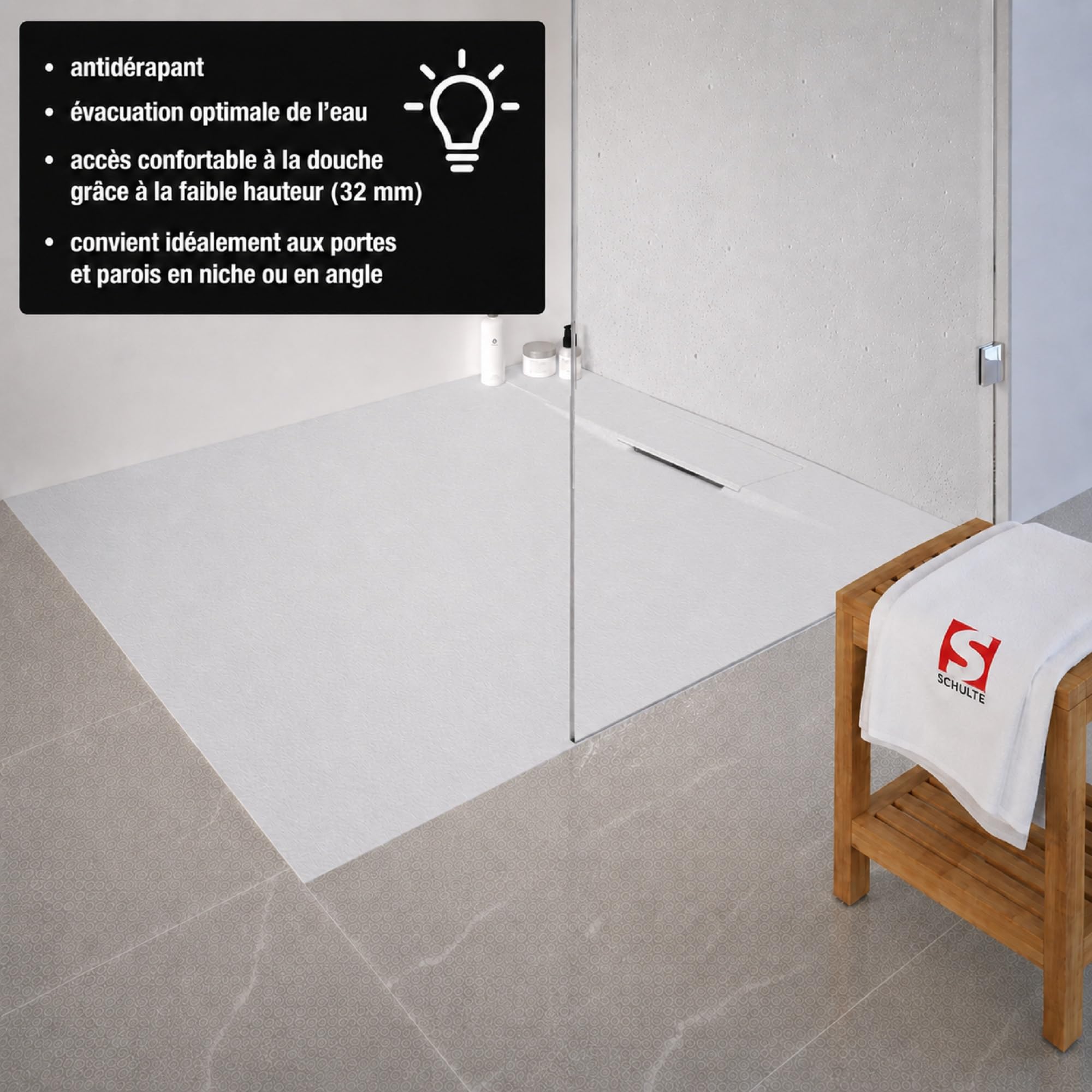 schulte-receveur-de-douche-80x90-cm-blanc-effet-pierre-antid-rapant image 6