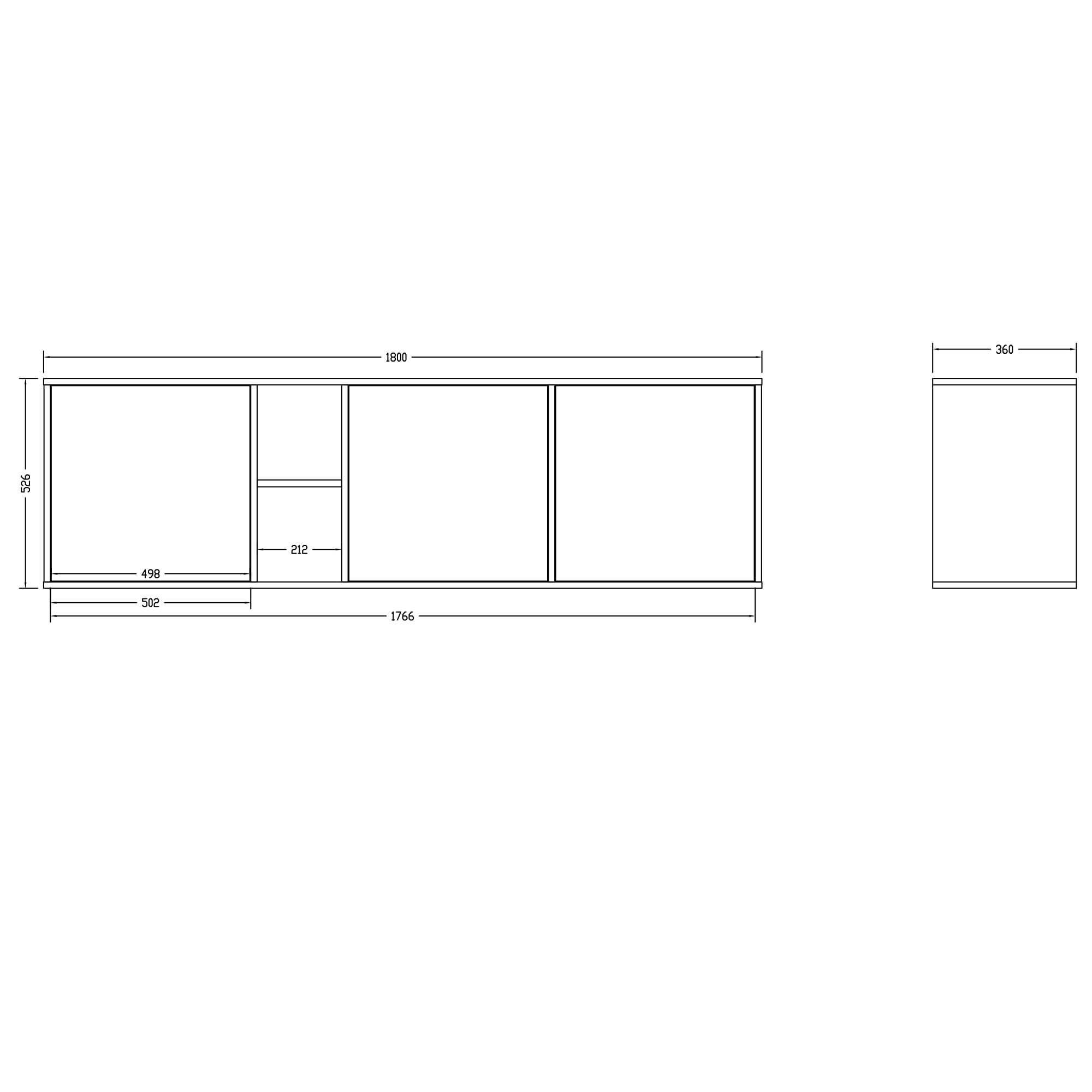 doporro-schrank02-buffet-bas-180-cm-blanc-mat-3-portes image 2