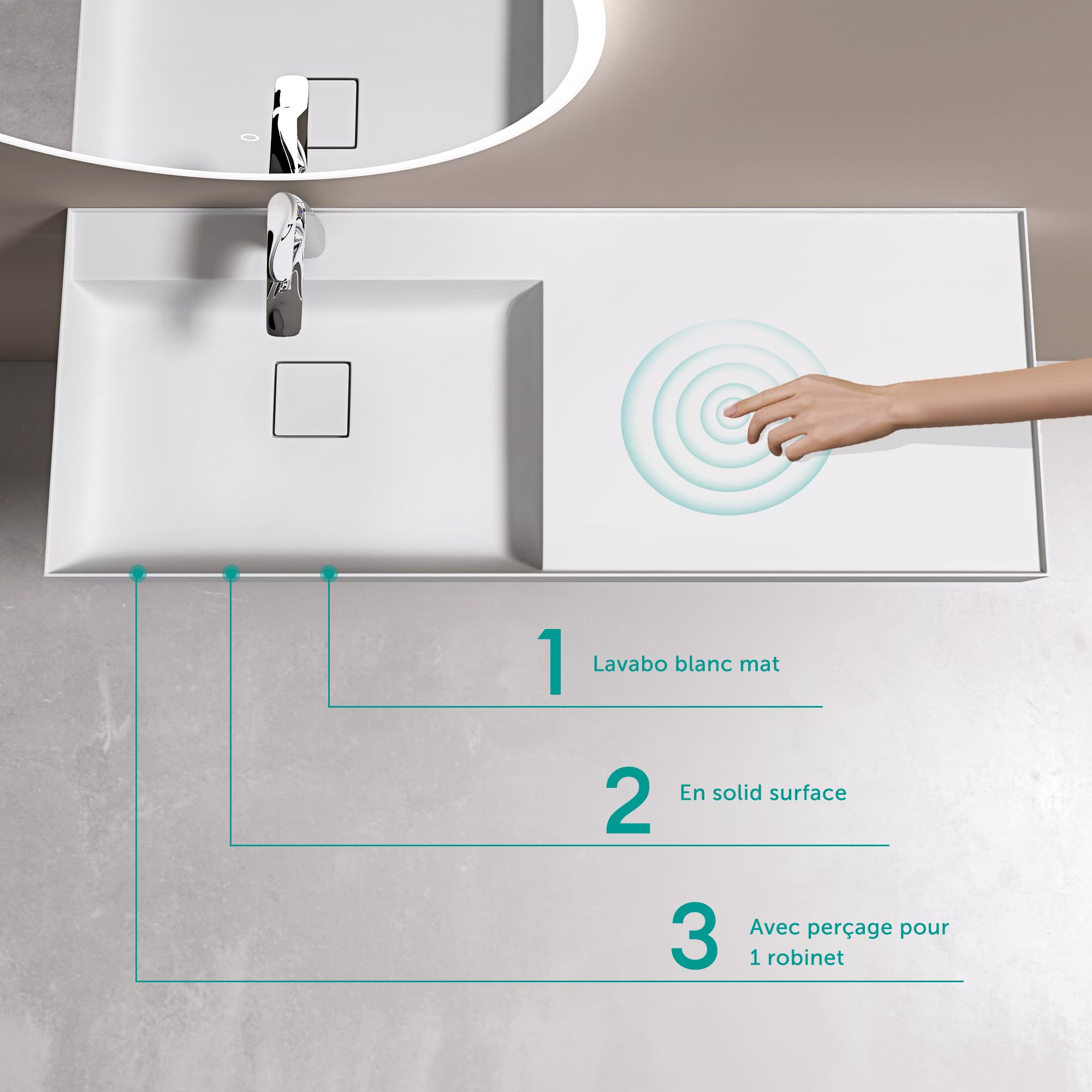 doporro-lavabo-suspendu-120x46x12cm-blanc-mat image 2