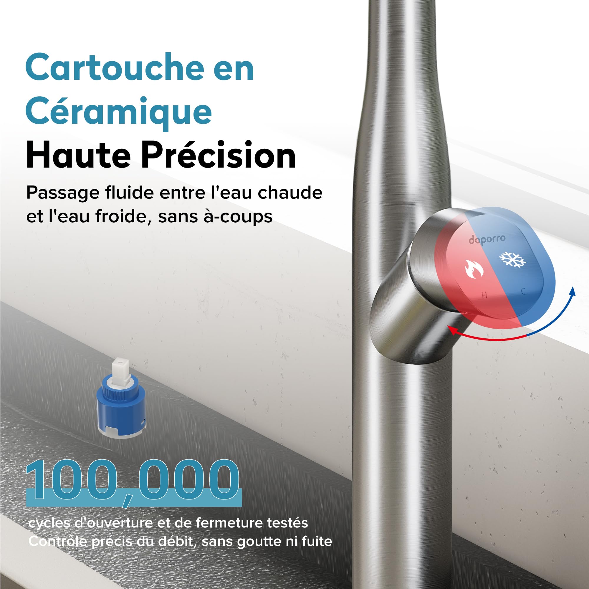 doporro-badarmaturen-mitigeur-cuisine-inox-argent-bross-2-jets image 4