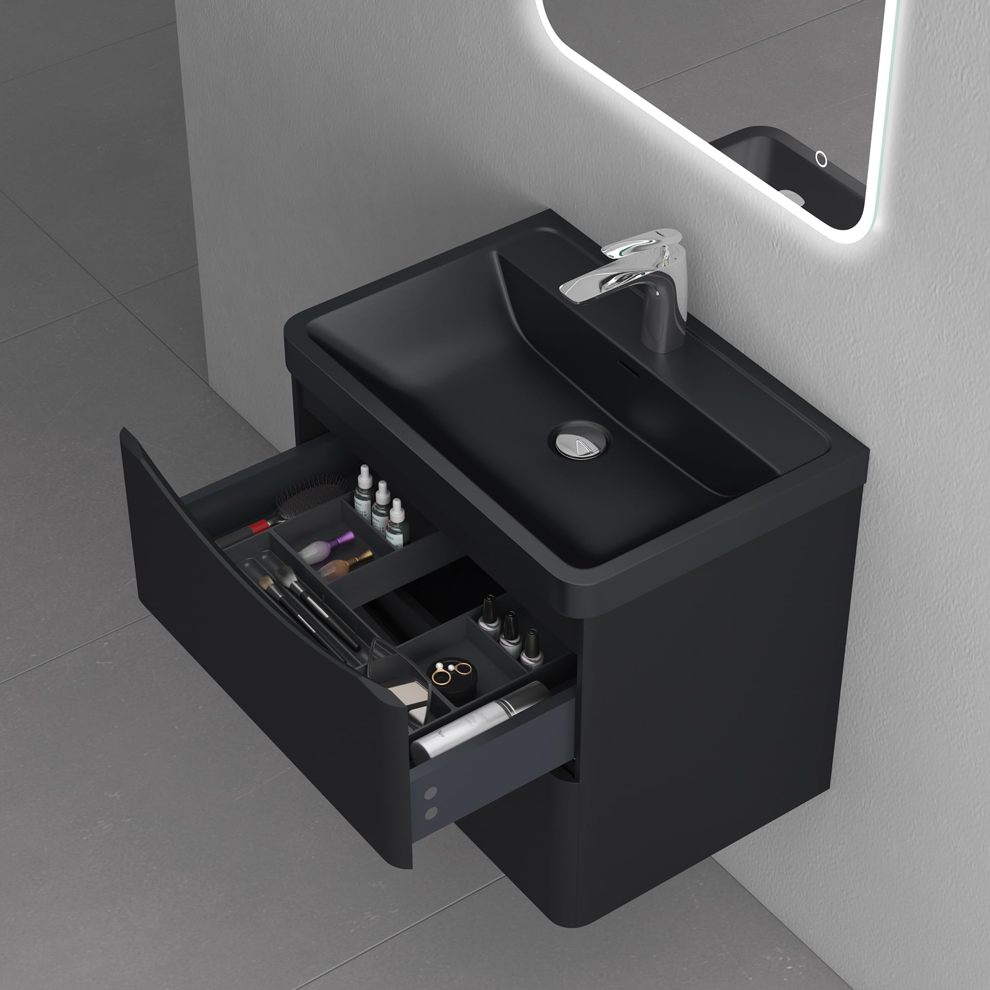 doporro-meuble-salle-de-bain-suspendu-60-cm-noir-mat-3-pi-ces image 4