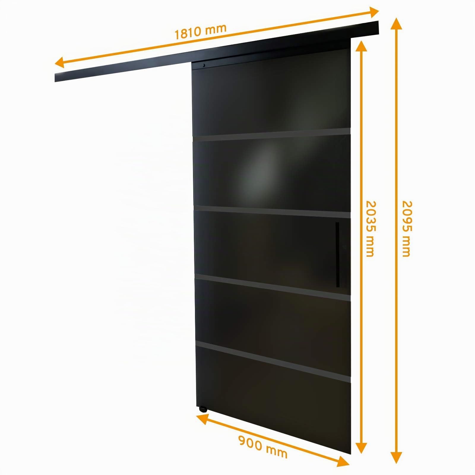 schulte-porte-coulissante-verre-90x203-anthracite-softclose image 2